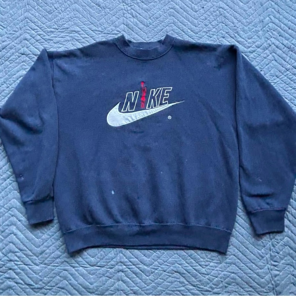 Fruit of the Loom Men's Navy Crewneck Sweater